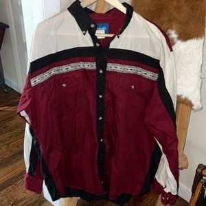 RARE Vintage Wrangler Western Tribal Cowboy Shirt